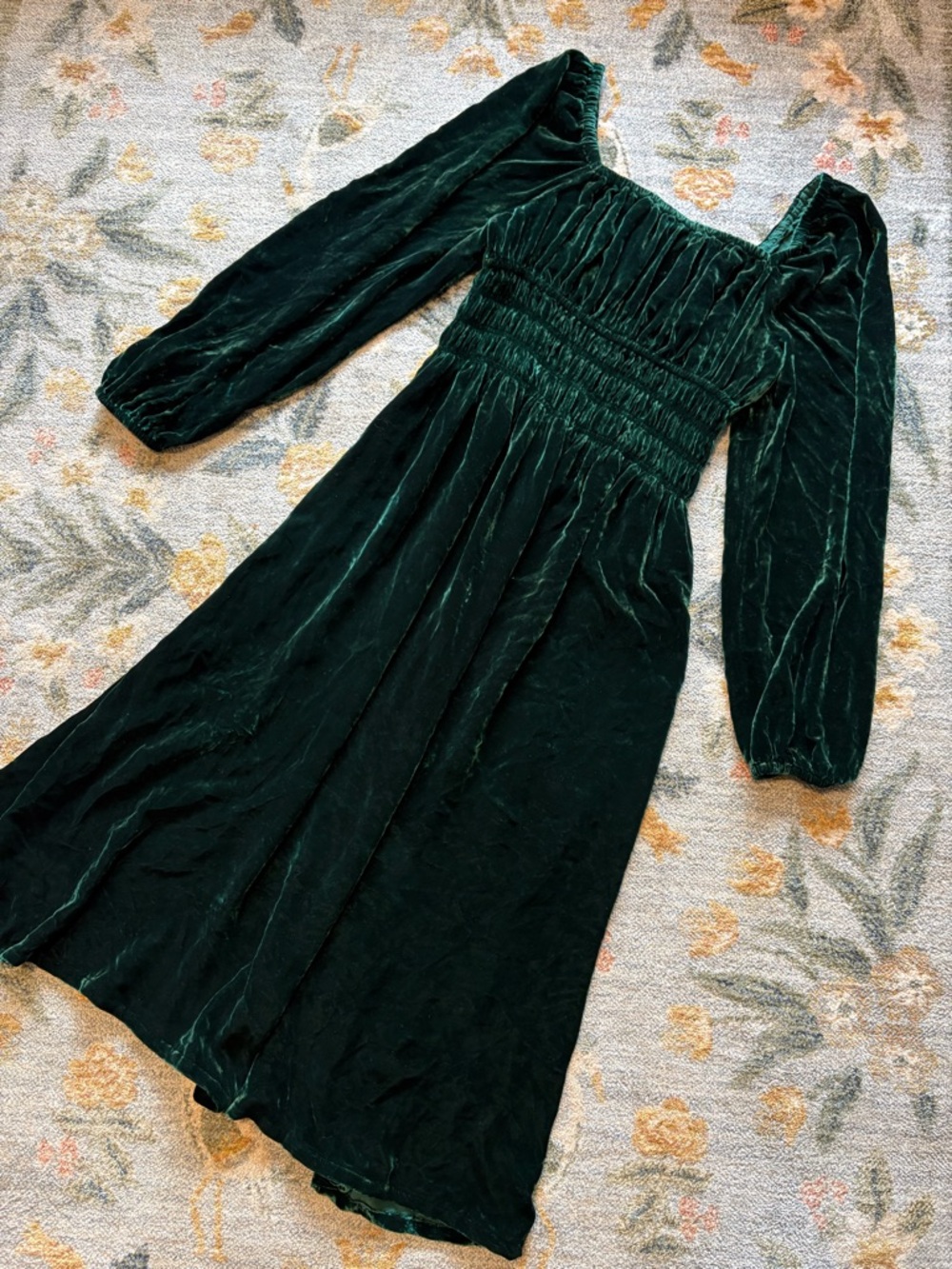Hill House Jasmine Nap Dress Small Velour Velvet - Picture 3 of 8